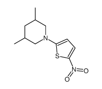 3,5-dimethyl-1-(5-nitrothiophen-2-yl)piperidine结构式