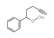 Benzenebutanenitrile, g-methoxy- Structure