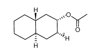 trans,cis-2-decalyl-3α-d acetate Structure