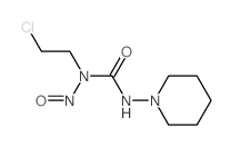 Urea,N-(2-chloroethyl)-N-nitroso-N'-1-piperidinyl- Structure