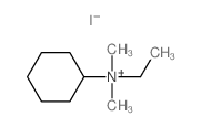 cyclohexyl-ethyl-dimethyl-azanium Structure
