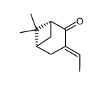 (1R,5R)-6,6-Dimethyl-3-(E)-ethylidenebicyclo[3.1.1]heptan-2-one结构式
