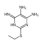 2-(乙硫基)嘧啶-4,5,6-三胺结构式