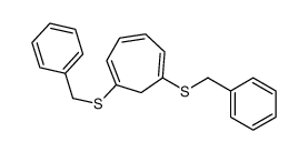 1,6-bis(benzylsulfanyl)cyclohepta-1,3,5-triene Structure