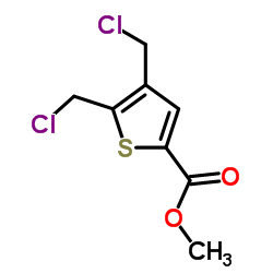 Methyl 4,5-bis(chloromethyl)thiophene-2-carboxylate Structure