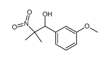 1-(3-methoxyphenyl)-2-methyl-2-nitropropan-1-ol结构式