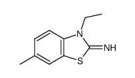 2(3H)-Benzothiazolimine,3-ethyl-6-methyl-(9CI)结构式