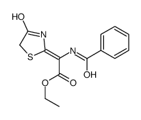 ethyl (2Z)-2-benzamido-2-(4-oxo-1,3-thiazolidin-2-ylidene)acetate Structure