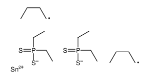 [dibutyl(diethylphosphinothioylsulfanyl)stannyl]sulfanyl-diethyl-sulfanylidene-λ5-phosphane结构式