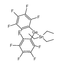 bis(perfluorophenyl)(triethylstannyl)germane结构式