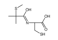 N-2-methyl-2-(methylthio)propanoyl-L-cysteine结构式