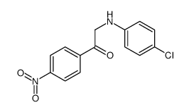 2-(4-chloroanilino)-1-(4-nitrophenyl)ethanone结构式