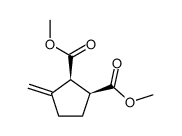 3-Methylene-1,2-cyclopentanedicarboxylic acid dimethyl ester Structure