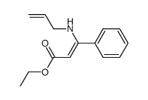 (Z)-ethyl 3-(allylamino)-3-phenylacrylate Structure