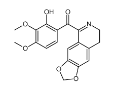 7,8-dihydro-[1,3]dioxolo[4,5-g]isoquinolin-5-yl-(2-hydroxy-3,4-dimethoxyphenyl)methanone结构式