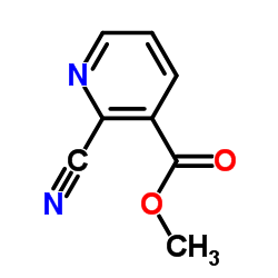 2-氰基吡啶-3-甲酸甲酯结构式