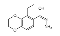 1,4-Benzodioxin-6-carboxylicacid,5-ethyl-2,3-dihydro-,hydrazide(9CI) Structure