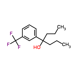 4-[3-(三氟甲基)苯基]庚烷-4-醇结构式