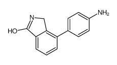4-(4-氨基苯基)-2,3-二氢-1H-异吲哚-1-酮结构式