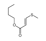 butyl beta-(methyl thio) acrylate structure