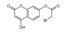 (4-hydroxy-2-oxochromen-7-yl) 2-bromoacetate Structure