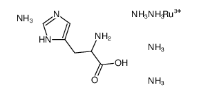 pentaammineruthenium(III)histidine complex Structure