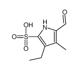 1H-Pyrrole-2-sulfonicacid,3-ethyl-5-formyl-4-methyl-(9CI) structure
