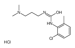 1-(2-Chloro-6-methylphenyl)-3-[3-(dimethylamino)propyl]urea hydro chloride (1:1)结构式