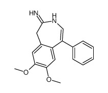 7,8-dimethoxy-5-phenyl-1H-3-benzazepin-2-amine Structure