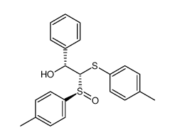 (1R,2R,3S)-1-phenyl-2-p-tolylthio-2-p-tolylsuphinylethanol Structure