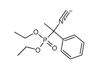 1-Isocyan-1-phenylethylphosphonsaeure-diethylester Structure