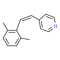 Pyridine, 4-[(1Z)-2-(2,6-dimethylphenyl)ethenyl]- (9CI) structure