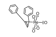 (3-η1-2,3-diphenylcyclopropenyl)pentacarbonylrhenium Structure