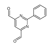 2-phenylpyrimidine-4,6-dicarbaldehyde Structure