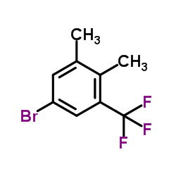 5-溴-1,2-二甲基-3-(三氟甲基)苯结构式