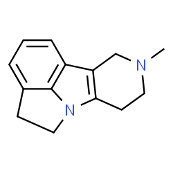 Pyrido[4,3-b]pyrrolo[3,2,1-hi]indole, 4,5,7,8,9,10-hexahydro-9-methyl- (8CI) structure
