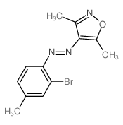 (2-bromo-4-methyl-phenyl)-(3,5-dimethyloxazol-4-yl)diazene picture