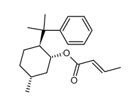 (1'R,2'S,5'R)-2'-(2''-phenylpropan-2''-yl)-5'-methylcyclohexyl (E)-but-2-enoate结构式