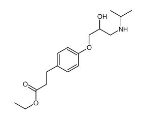 ethyl 3-[4-[2-hydroxy-3-(propan-2-ylamino)propoxy]phenyl]propanoate structure