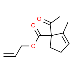 2-Cyclopentene-1-carboxylicacid,1-acetyl-2-methyl-,2-propenylester(9CI) Structure