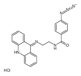 N-[2-(acridin-9-ylamino)ethyl]-4-azidobenzamide,hydrochloride结构式