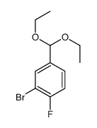 2-bromo-4-(diethoxymethyl)-1-fluorobenzene Structure