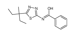 N-[5-(3-methylpentan-3-yl)-1,3,4-thiadiazol-2-yl]benzamide Structure