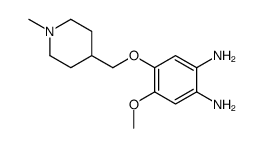 4-methoxy-5-[(1-methylpiperidin-4-yl)methoxy]benzene-1,2-diamine结构式