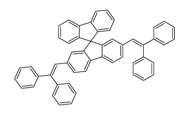 2',7'-bis(2,2-diphenylethenyl)-9,9'-spirobi[fluorene]结构式