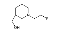 [(3R)-1-(2-fluoroethyl)piperidin-3-yl]methanol结构式