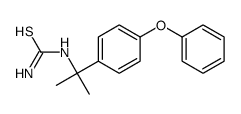 2-(4-phenoxyphenyl)propan-2-ylthiourea Structure