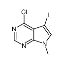 4-氯-5-碘-7-甲基-7h-吡咯并[2,3-d]嘧啶结构式