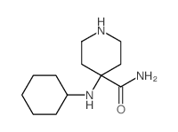 4-环己基氨基哌啶-4-羧胺结构式