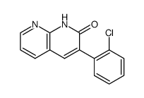 1,2-dihydro-3-(o-chlorophenyl)-1,8-naphthyridin-2-one结构式